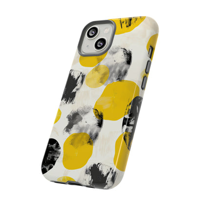 Yellow Dot Minimalism - Protective Phone Case