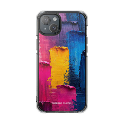 Bold Abstract Texture - Clear Impact iPhone 15 Phone Case