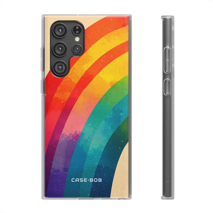 Textured Rainbow Arc Samsung S22 Ultra Case - Soft