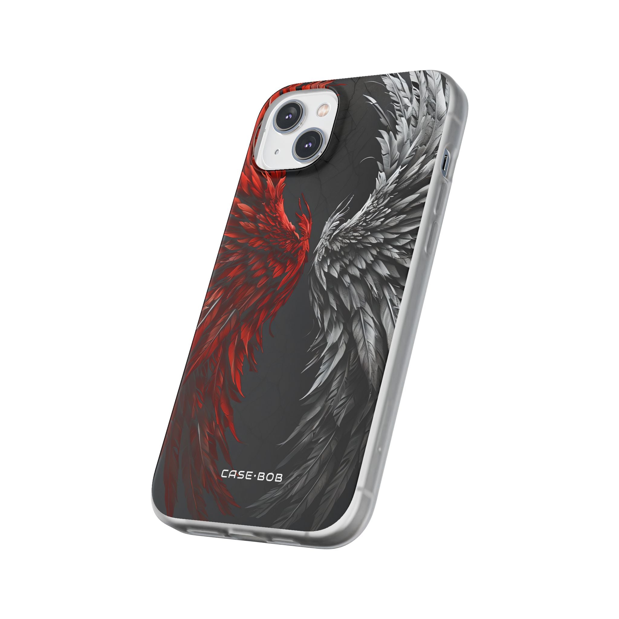 Crimson White Wings iPhone 14 Plus Case - Soft
