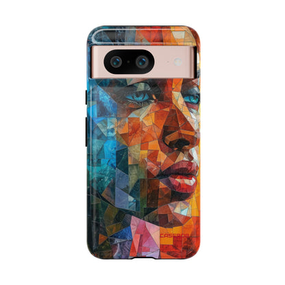 Geometric Fusion Lady - Protective Phone Case