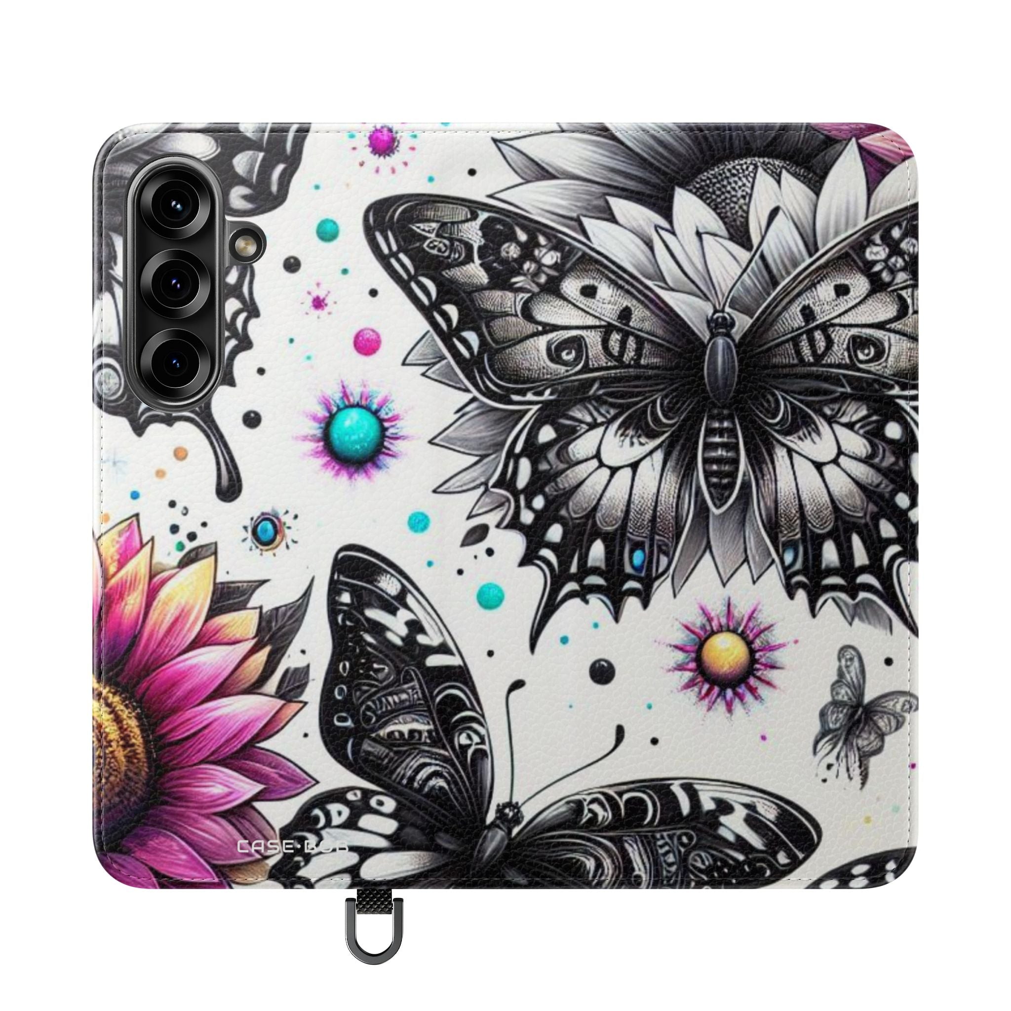 Monochrome Flutter - Samsung S25 Case - Wallet