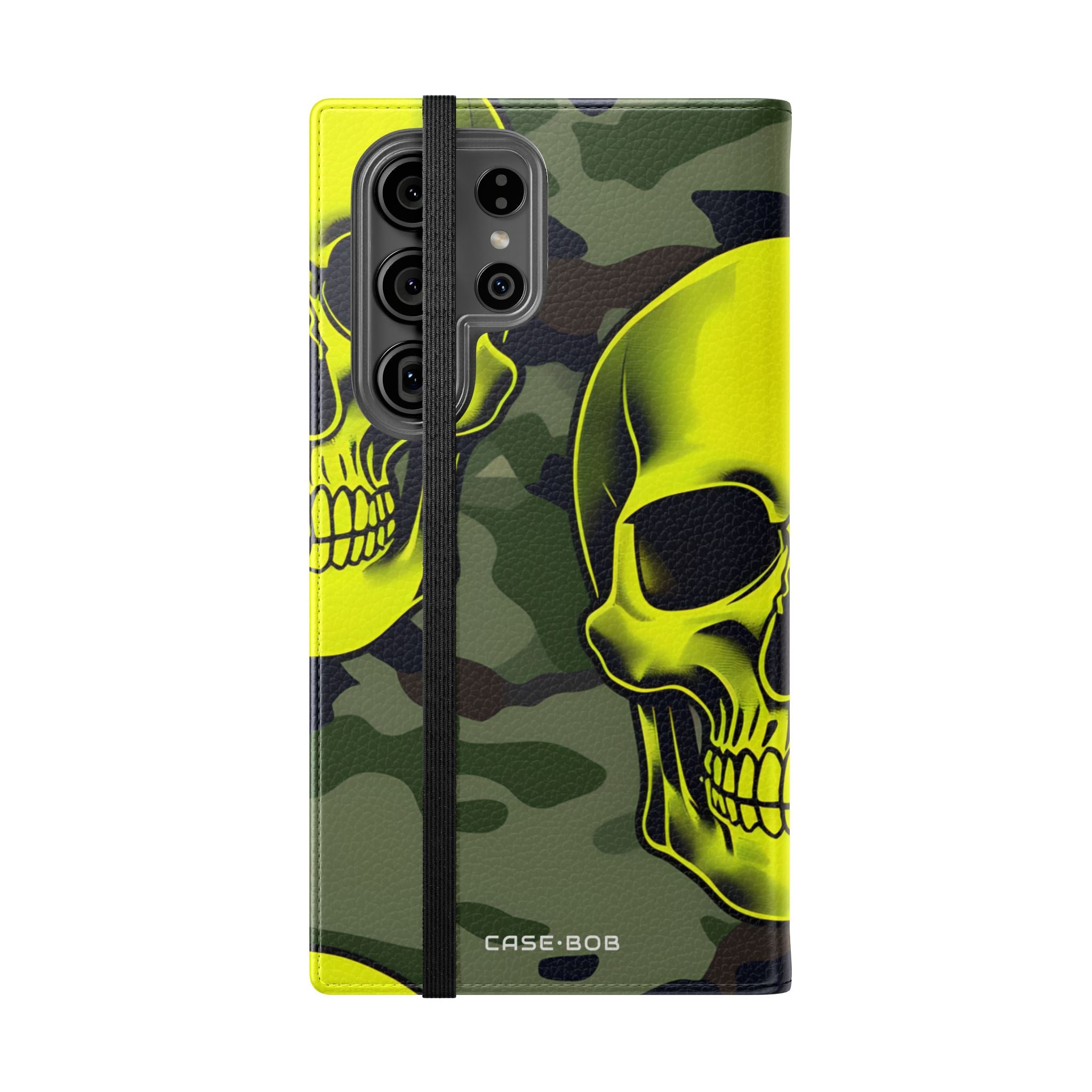 Neon Skull Camo - Samsung S23 Ultra Case - Wallet