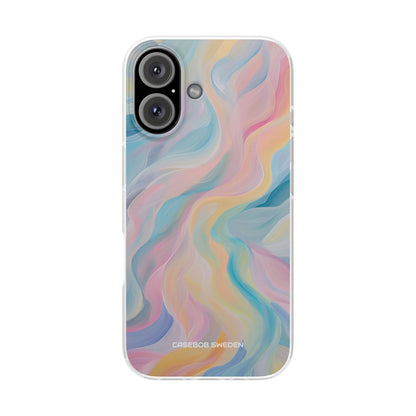 Dreamy Pastel Swirls - Flexi iPhone 16 Phone Case