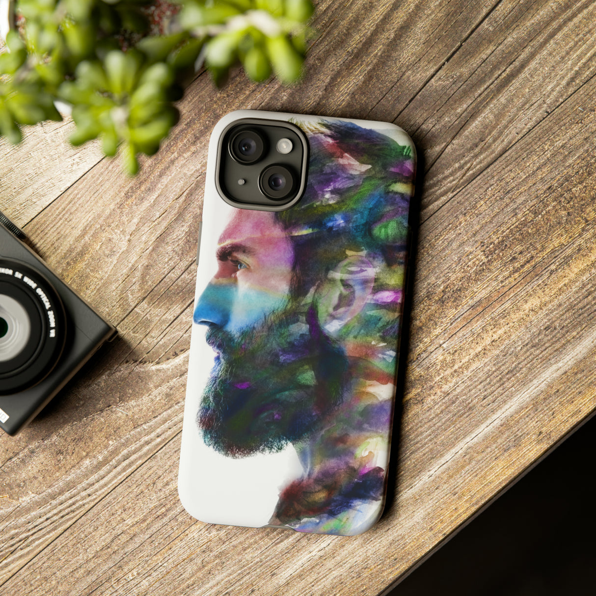 Watercolor Portrait - Protective Phone Case