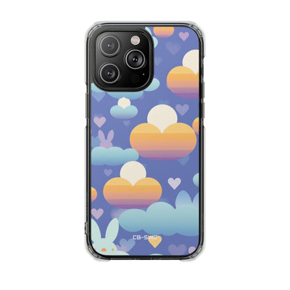 Bunnies Dance Among Clouds iPhone Case - Impact