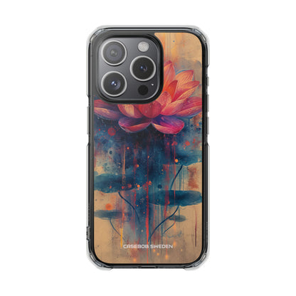 Lotus Blossom Art - Clear Impact iPhone 15 Phone Case