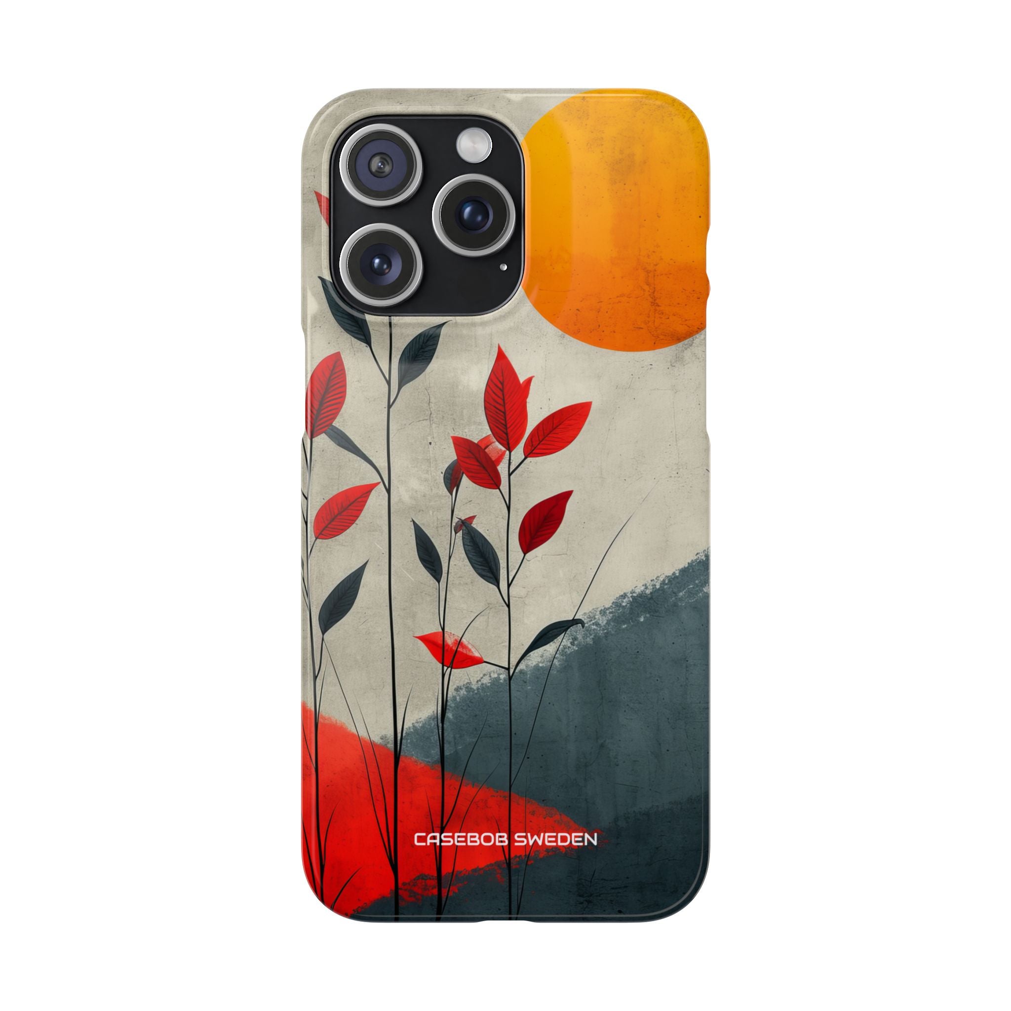 Gray Sunscape - Slim iPhone 15 Phone Case