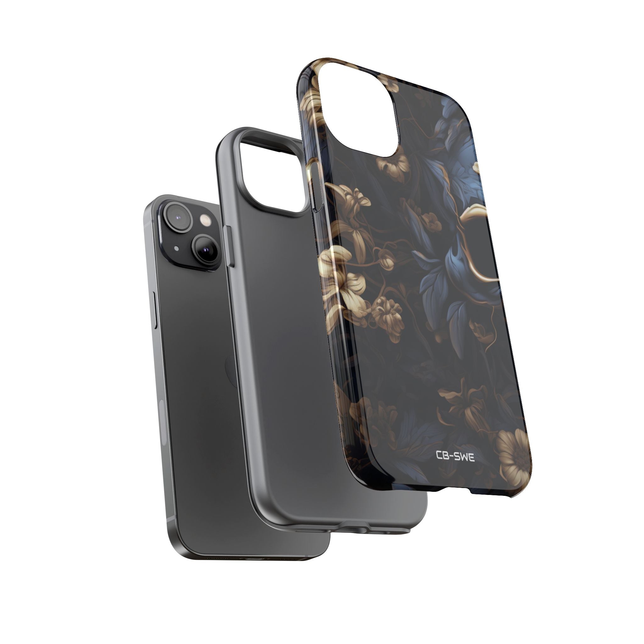 Gothic Floral Skull - iPhone Case