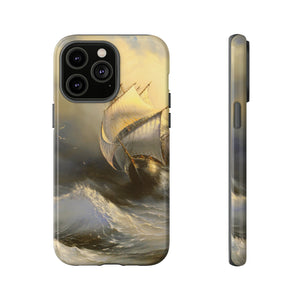 Oil painting - Ancient sailing vessel - Protective Phone Case