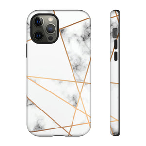 Marble Geometric - Protective Phone Case