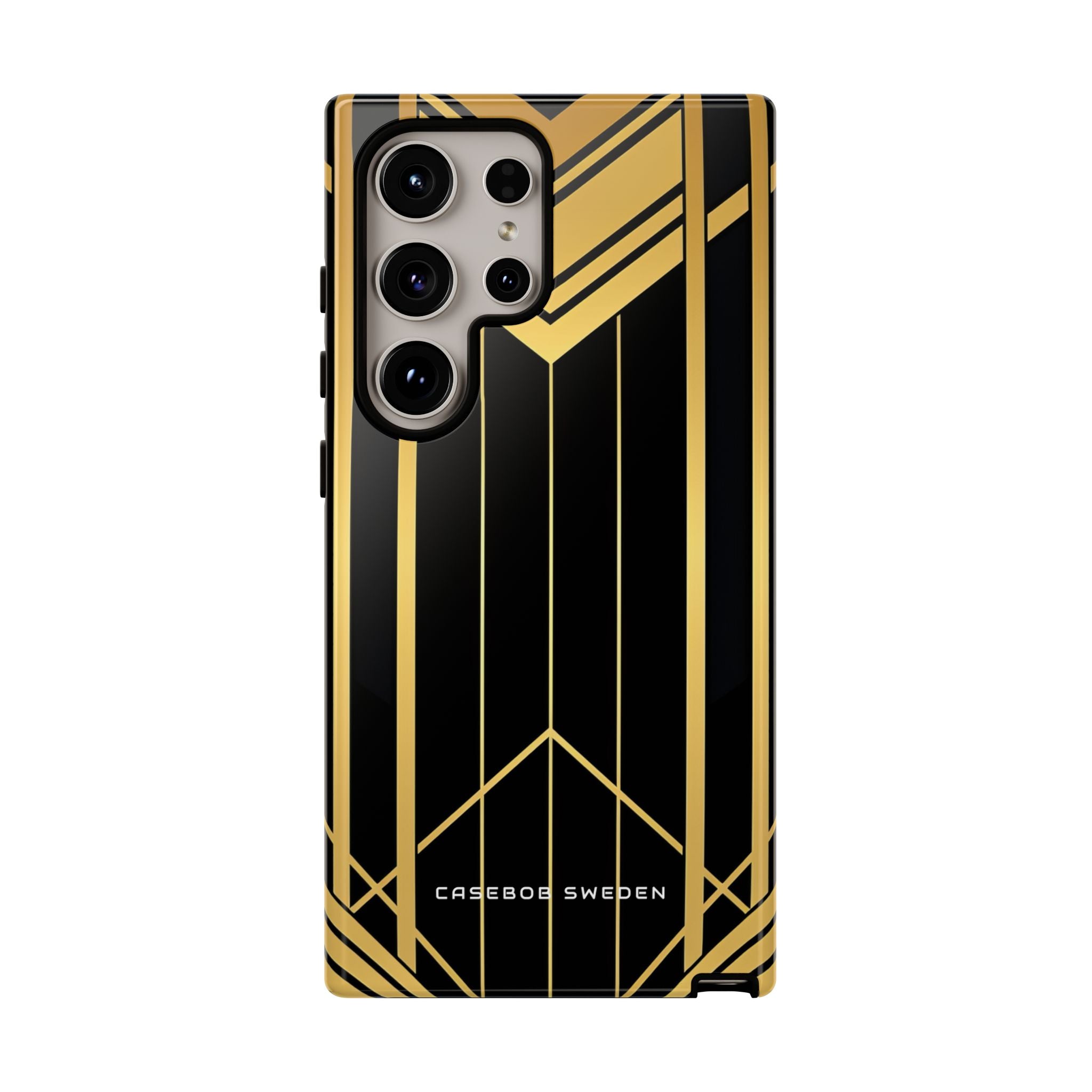 "Golden Art Deco Symmetry in Geometric Elegance" Samsung S24 - Tough Phone Case