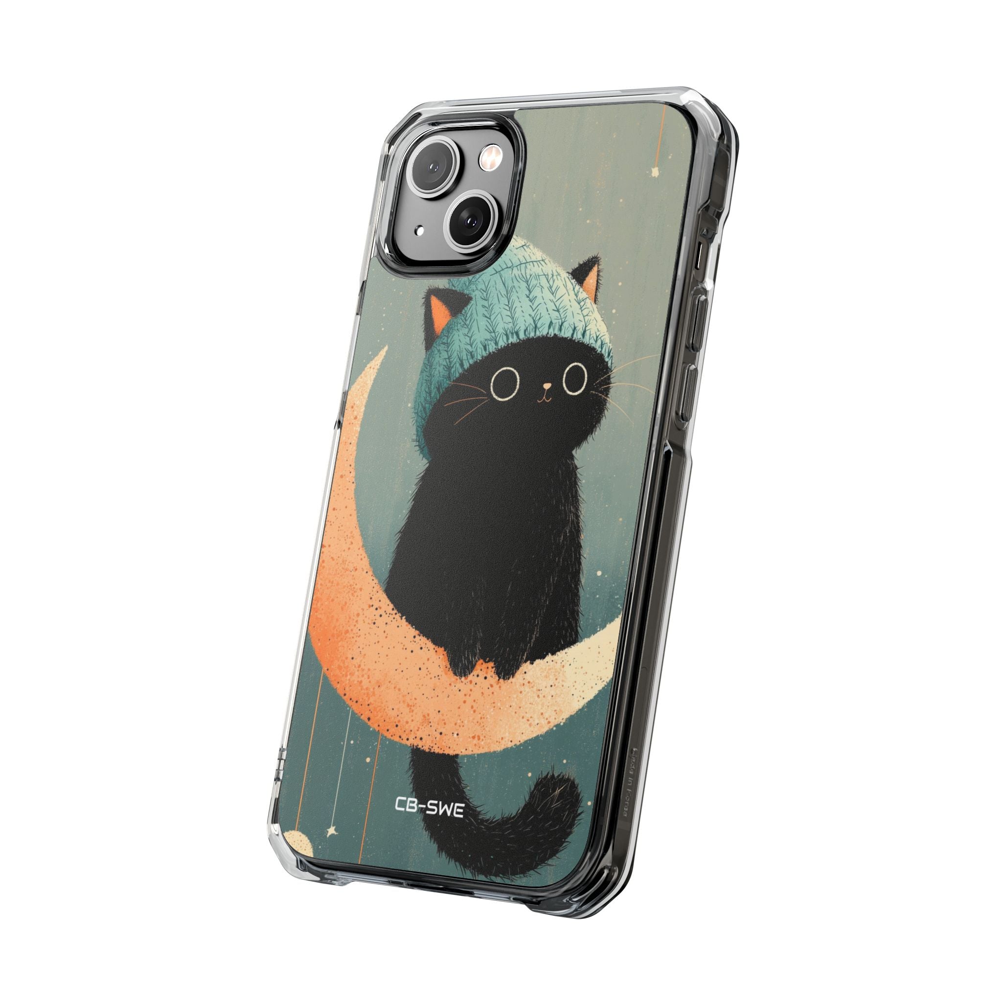 Cat Sits Dreaming iPhone Case - Impact