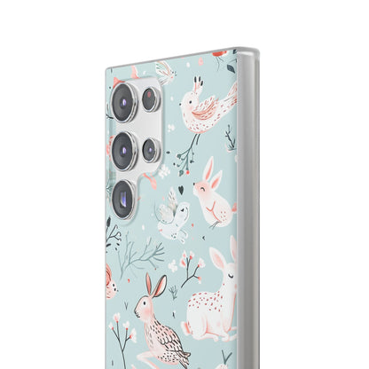 Whimsical Bunny Blossom - Flexi Samsung S23 Phone Case