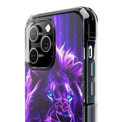 Neon Lion Majesty iPhone Case - Impact