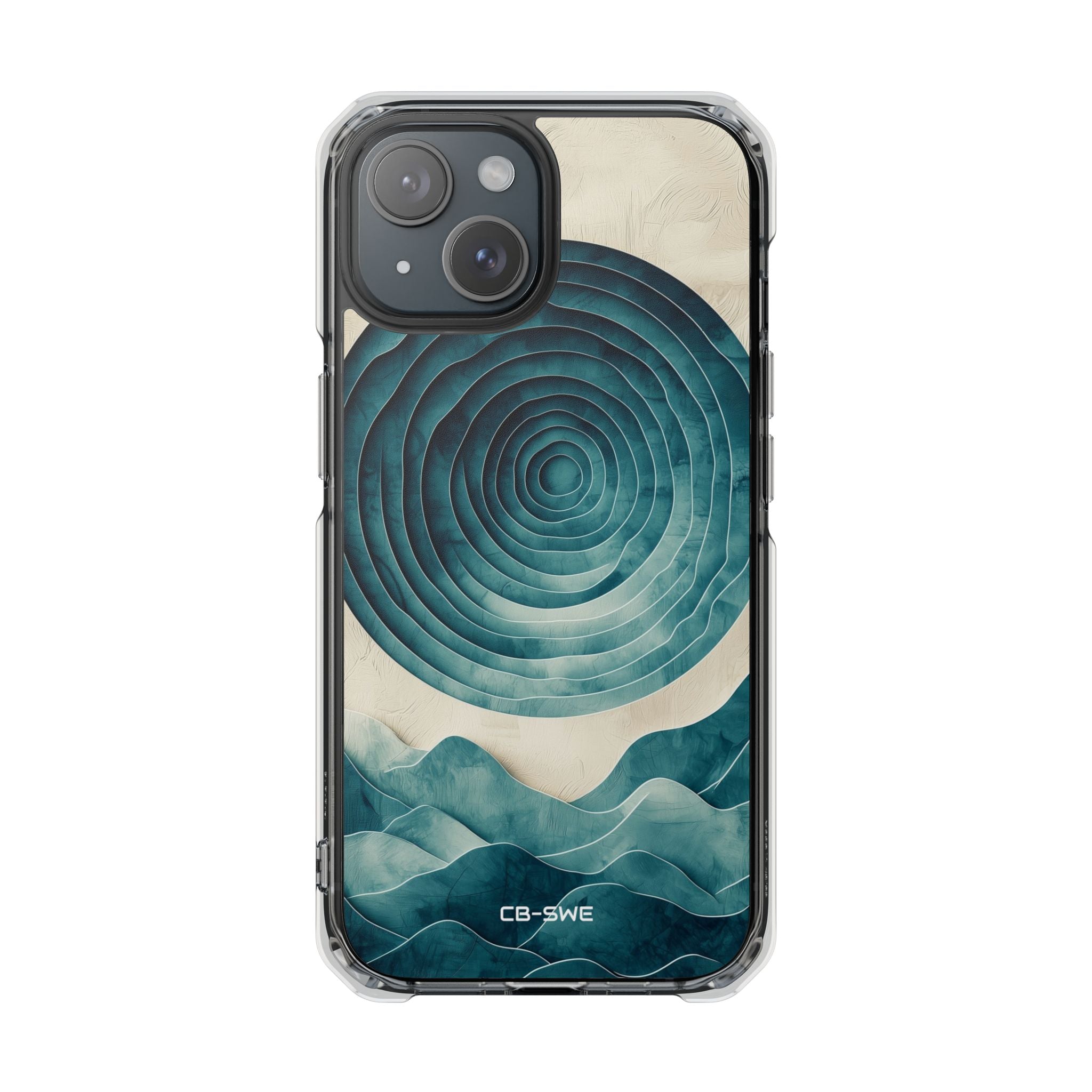 Waves Embrace Circles iPhone Case - Impact