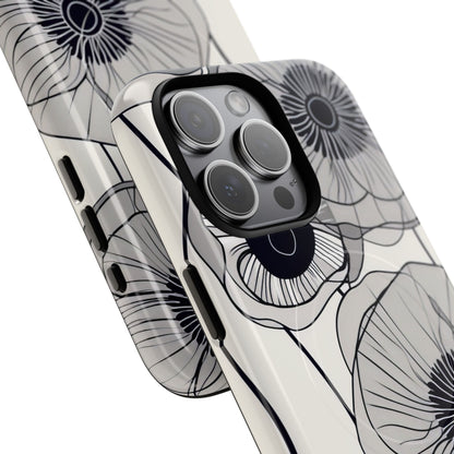 Modern Minimalist Flowers iPhone 15 | Tough+ Phone Case