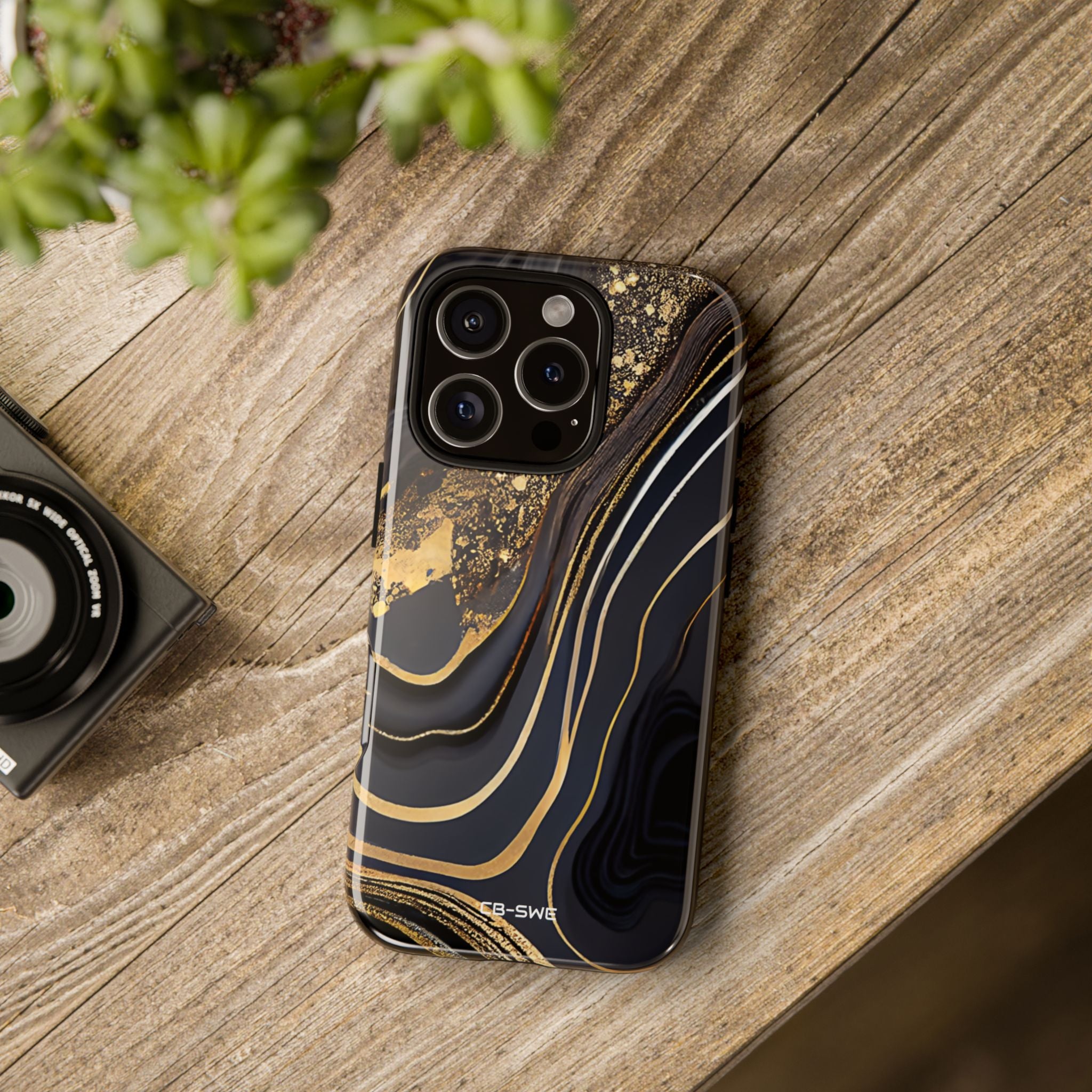 Elegant Gold Streams - iPhone Case