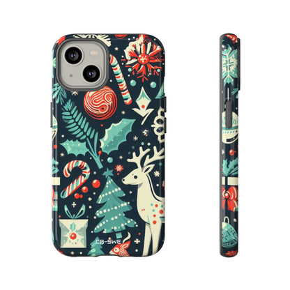 Festive Snowflakes Dance - iPhone Case