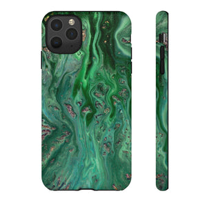 Light Green Ink Art iPhone Case (Protective) iPhone 11 Pro Max Glossy Phone Case