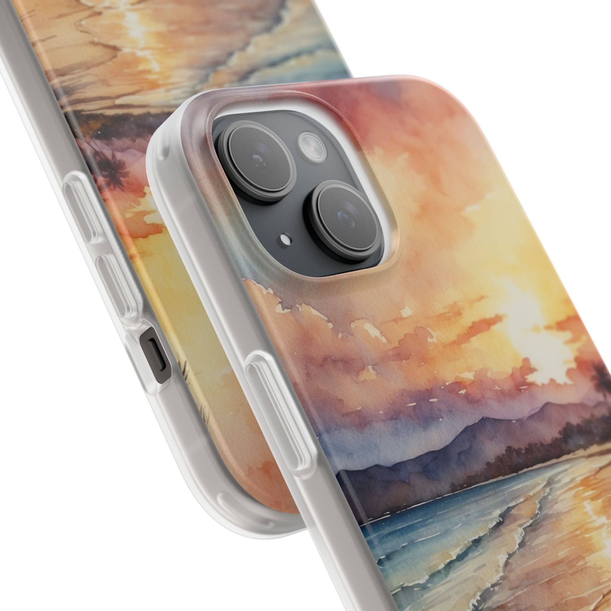 Sunset Reflection iPhone 15 Case - Soft