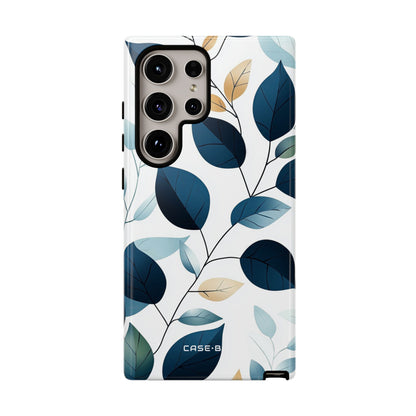 Navy Leaf Veins Samsung S24 Ultra Case - Tough