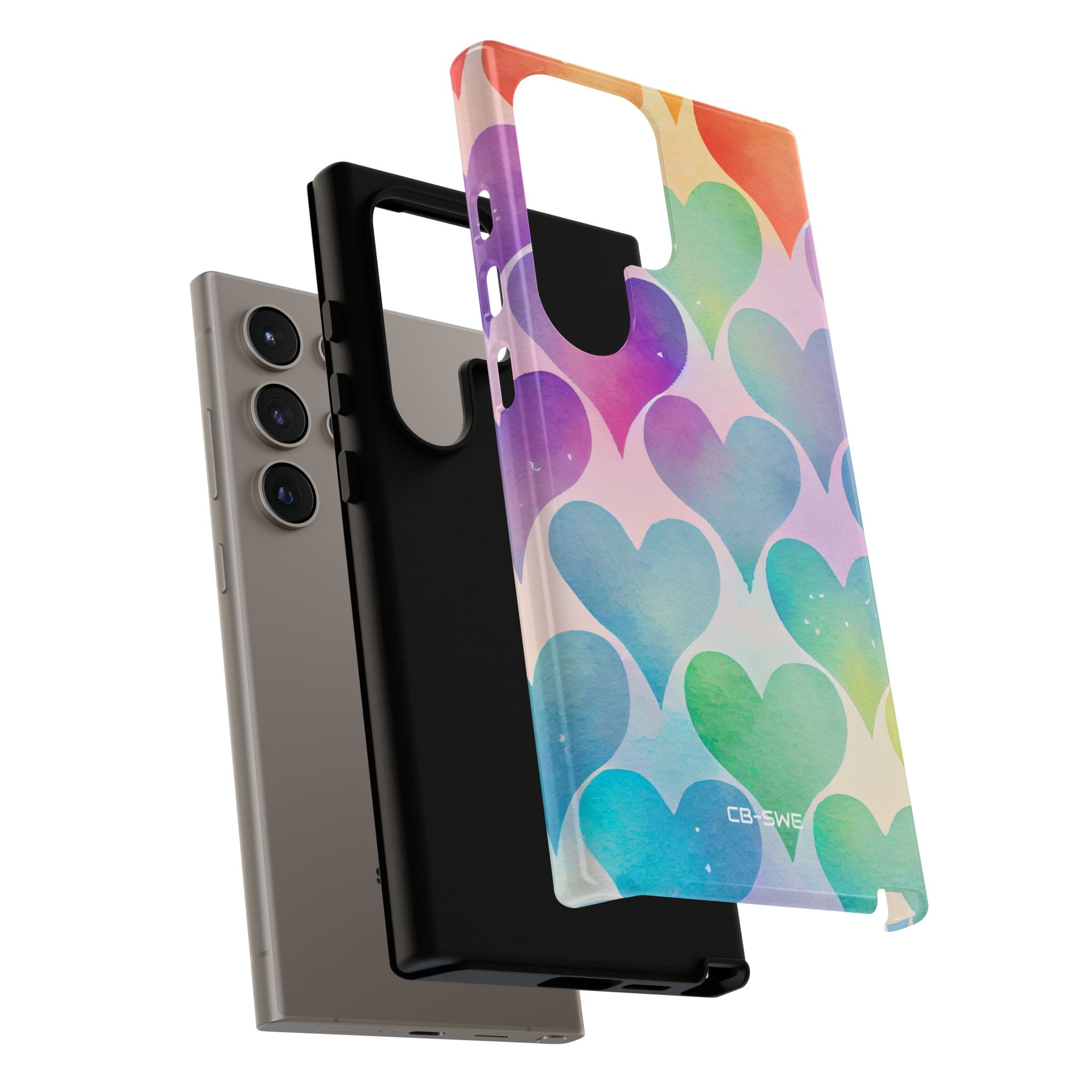 Watercolor Heart Symphony - Samsung Case
