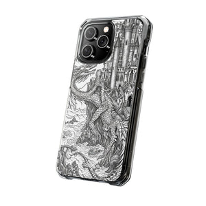 Dragon's Ascent - Phone Case for iPhone (Clear Impact - Magnetic)