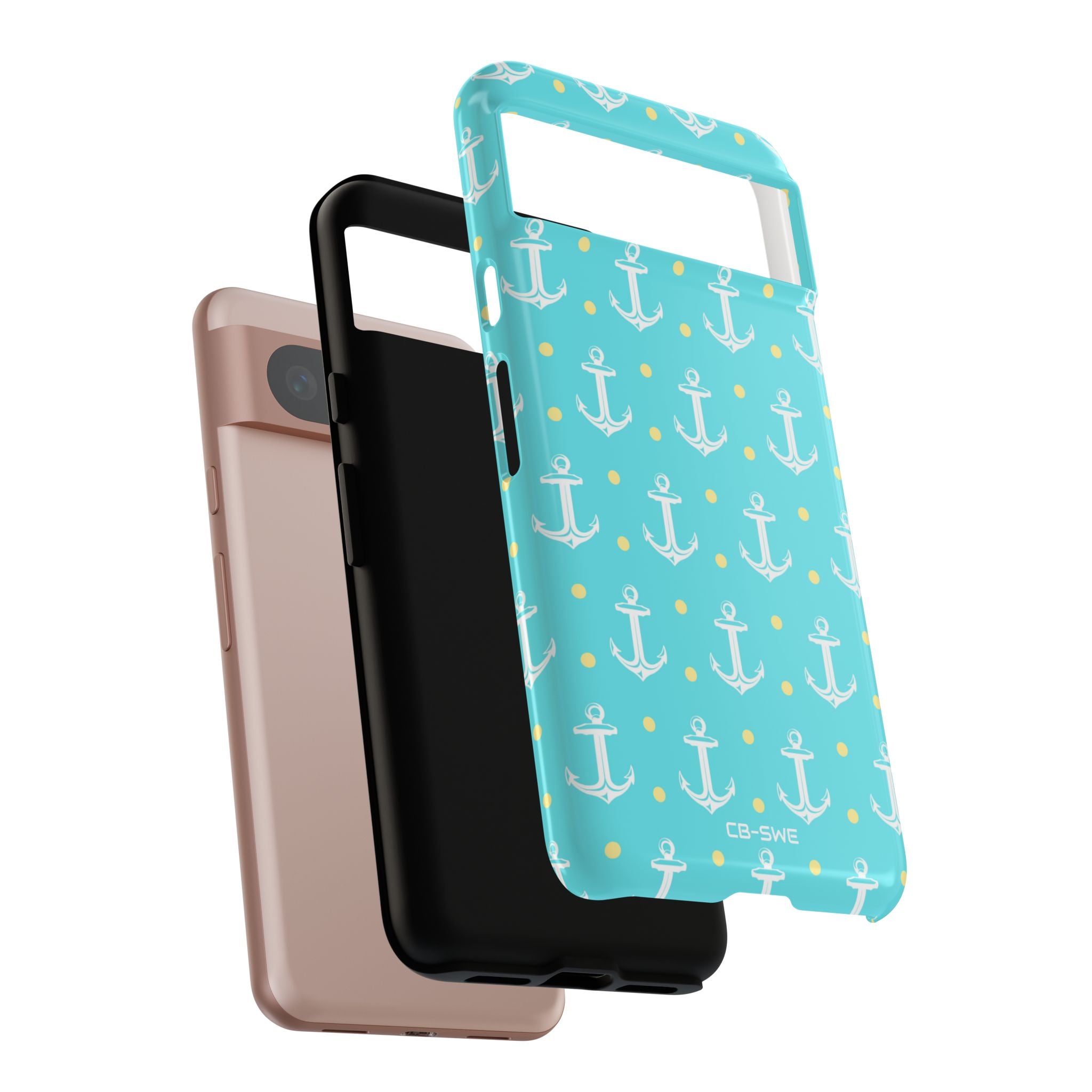Nautical Anchors & Dots - Google Pixel Case