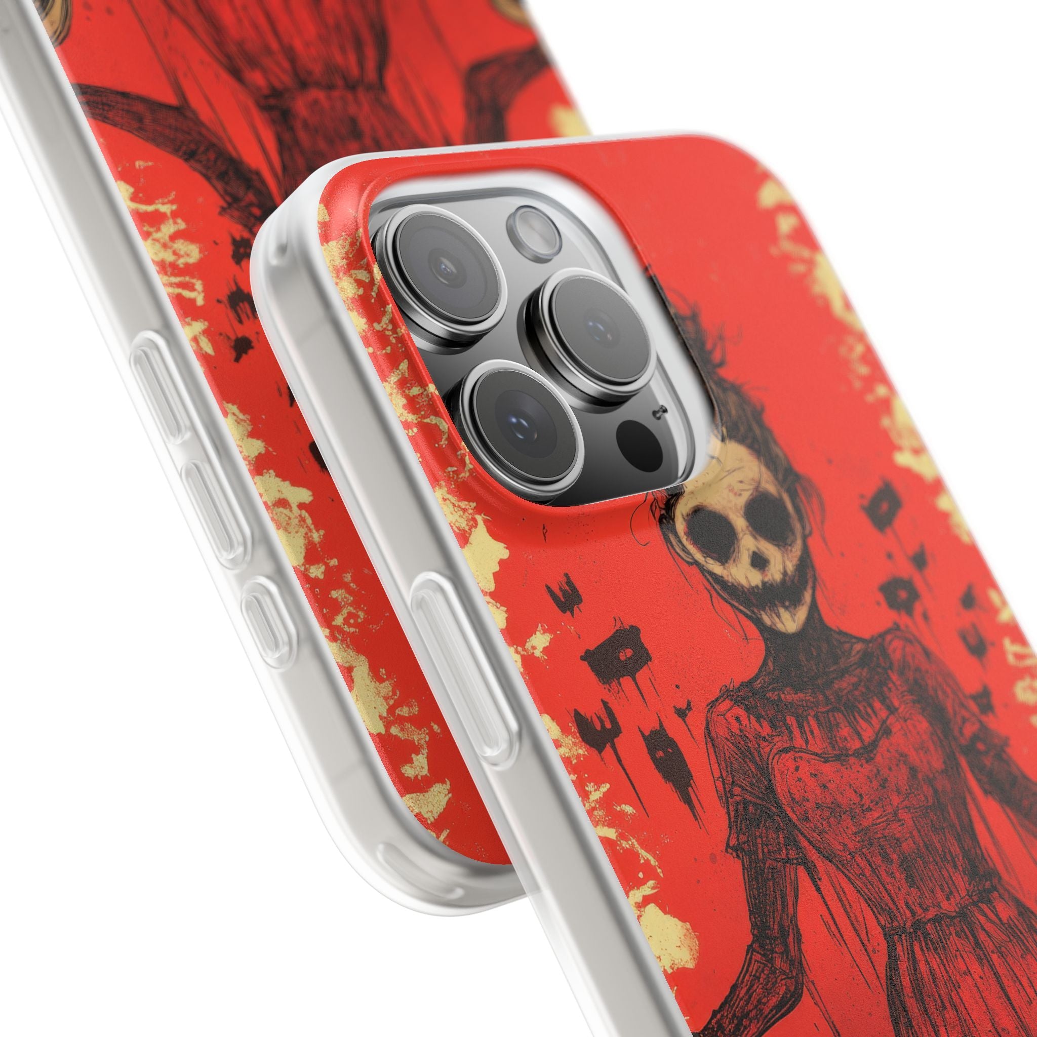 Haunting Scarlet Descent iPhone 16 - Flexi Phone Case