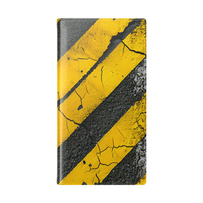 Yellow Stripes Distress - Samsung S23 Ultra Case - Wallet