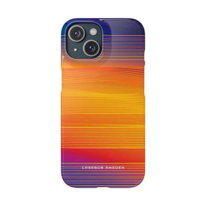 Gradient Sunset Flow iPhone 15 - Slim Phone Case