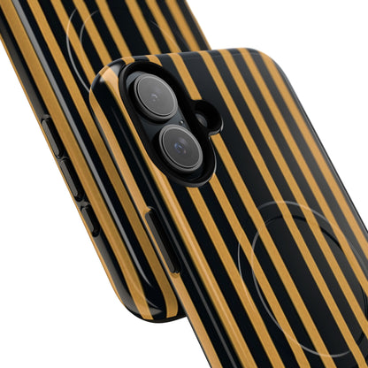 Golden Stripes iPhone 16 Plus Case - Tough+