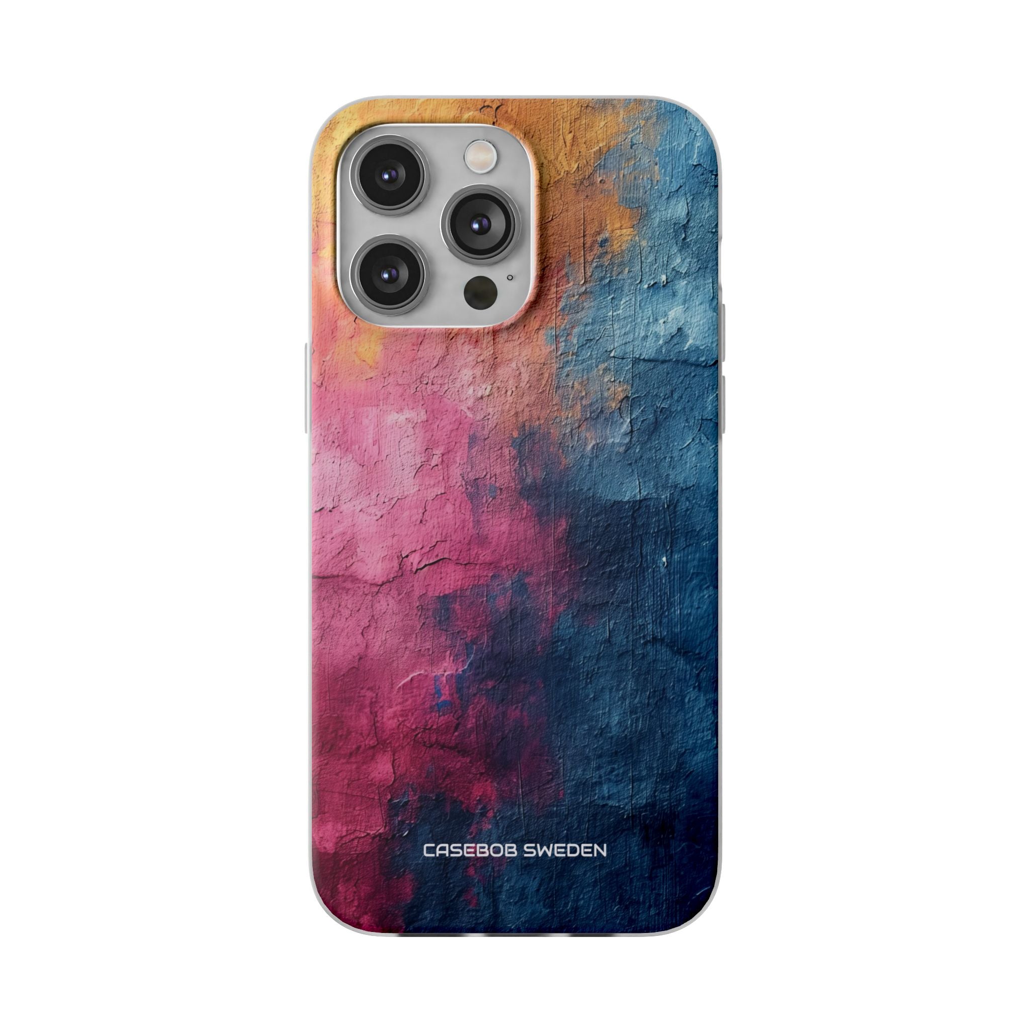 Blue Pink Abstract - Flexi iPhone 14 Phone Case