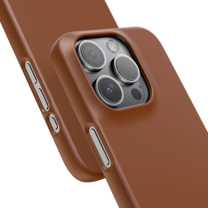 Saddle Brown iPhone 15 - Slim Phone Case