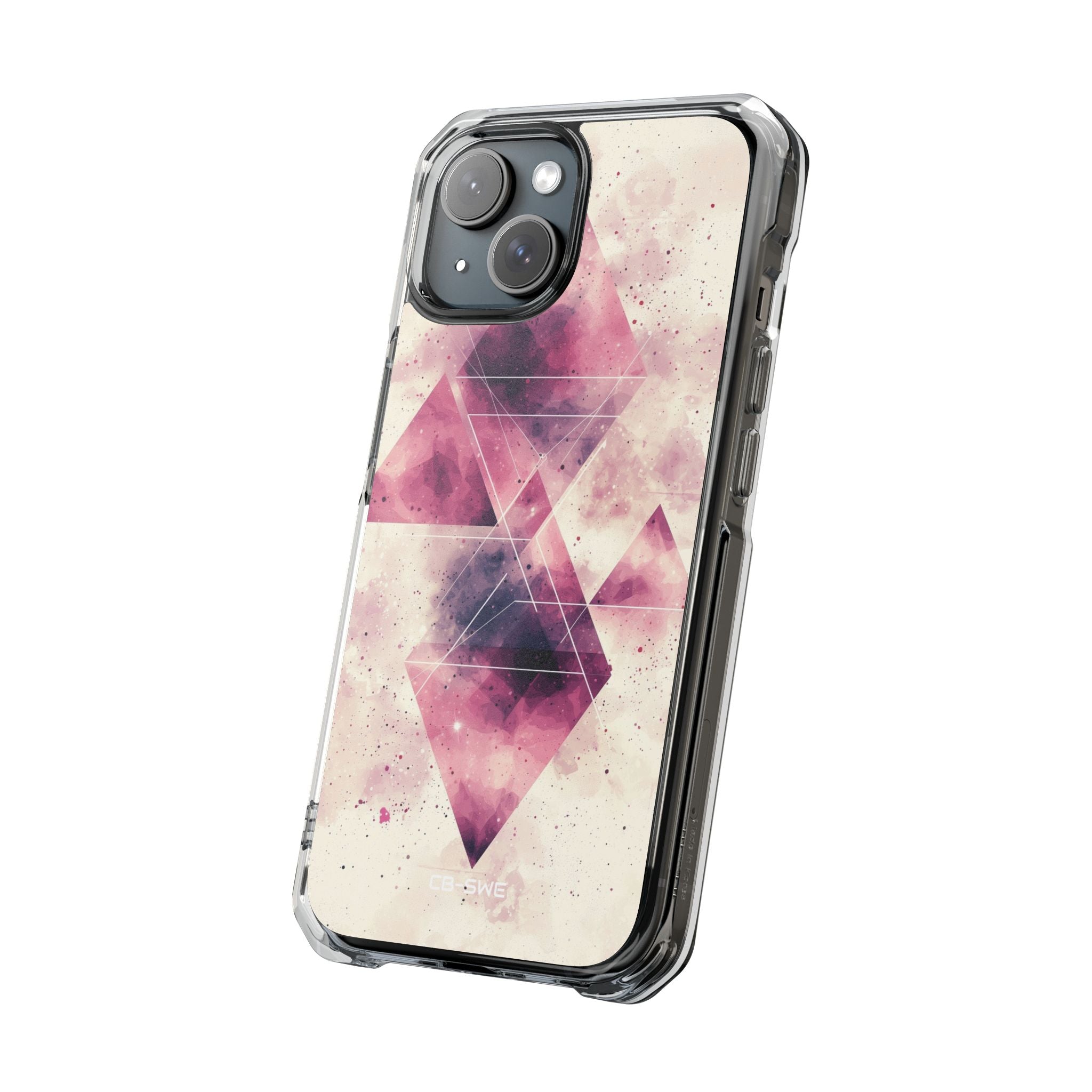 Triangles Overlap Serenity iPhone Case - Impact