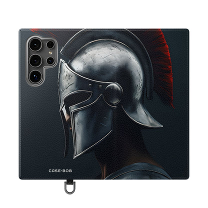 Hopeinen Spartan - Samsung S24 Ultra -lompakkokotelo