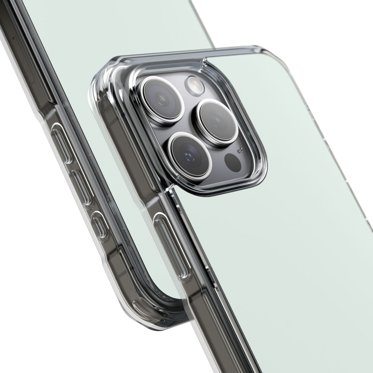 Mint Cream | Handyhülle für iPhone (Clear Impact Case – Magnetisch) 