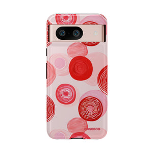 Crimson Circle Minimalism - Protective Phone Case