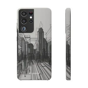 Urban Wireframe | Slim Phone Case for Samsung