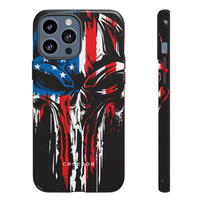 Military Grunge Skull Patriotic - Protective Phone Case