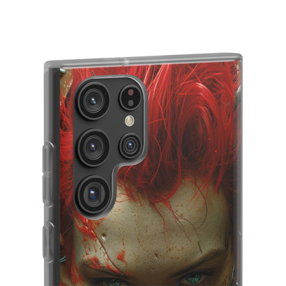 Red Spike Gaze Samsung S22 Ultra Case - Soft