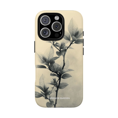 Beige Branch Art - Tough iPhone 16 Phone Case