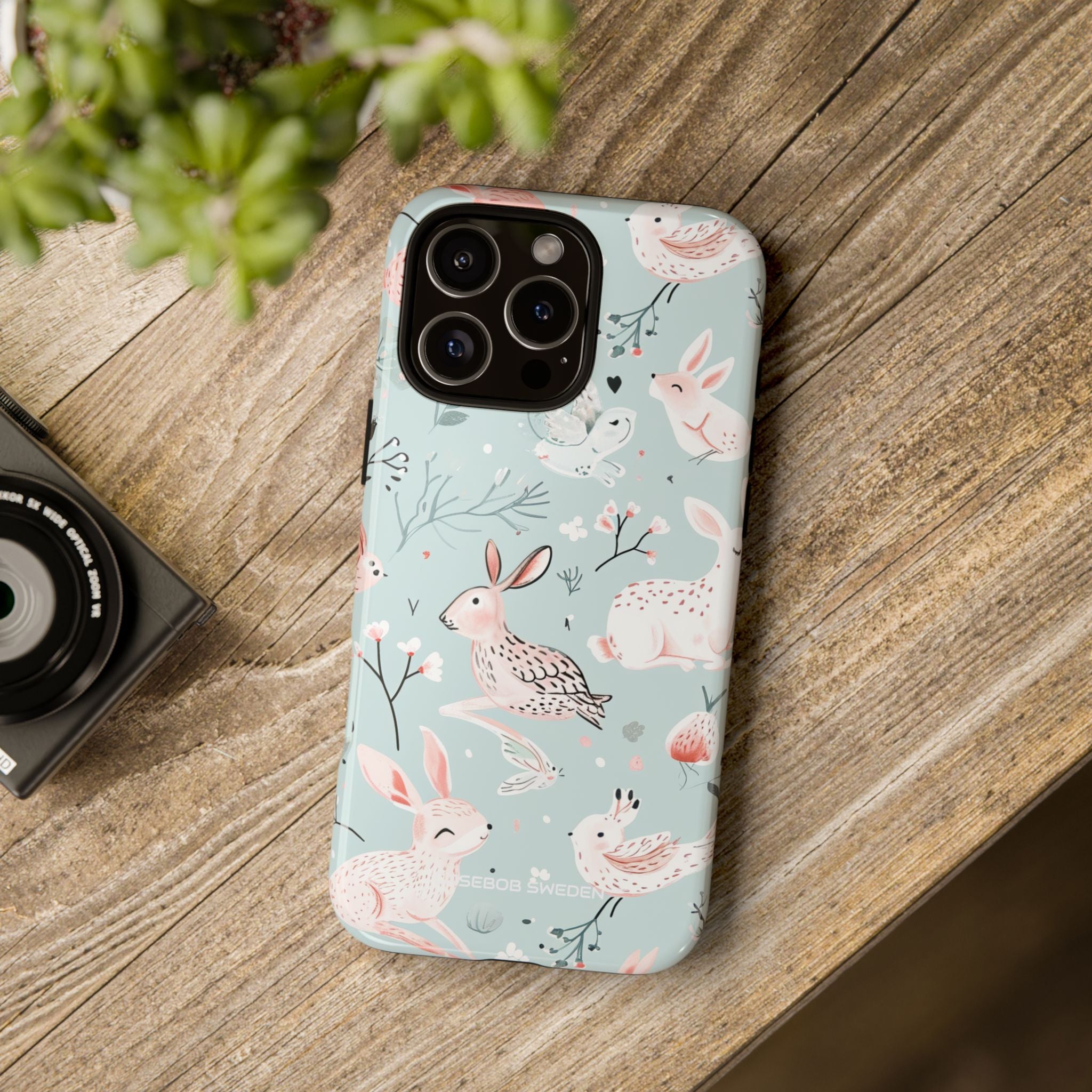 Whimsical Bunny Blossom - Tough iPhone 16 Phone Case