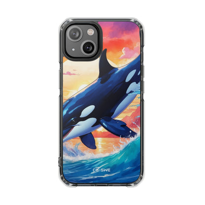 Orca Leaps Joyfully iPhone Case - Impact