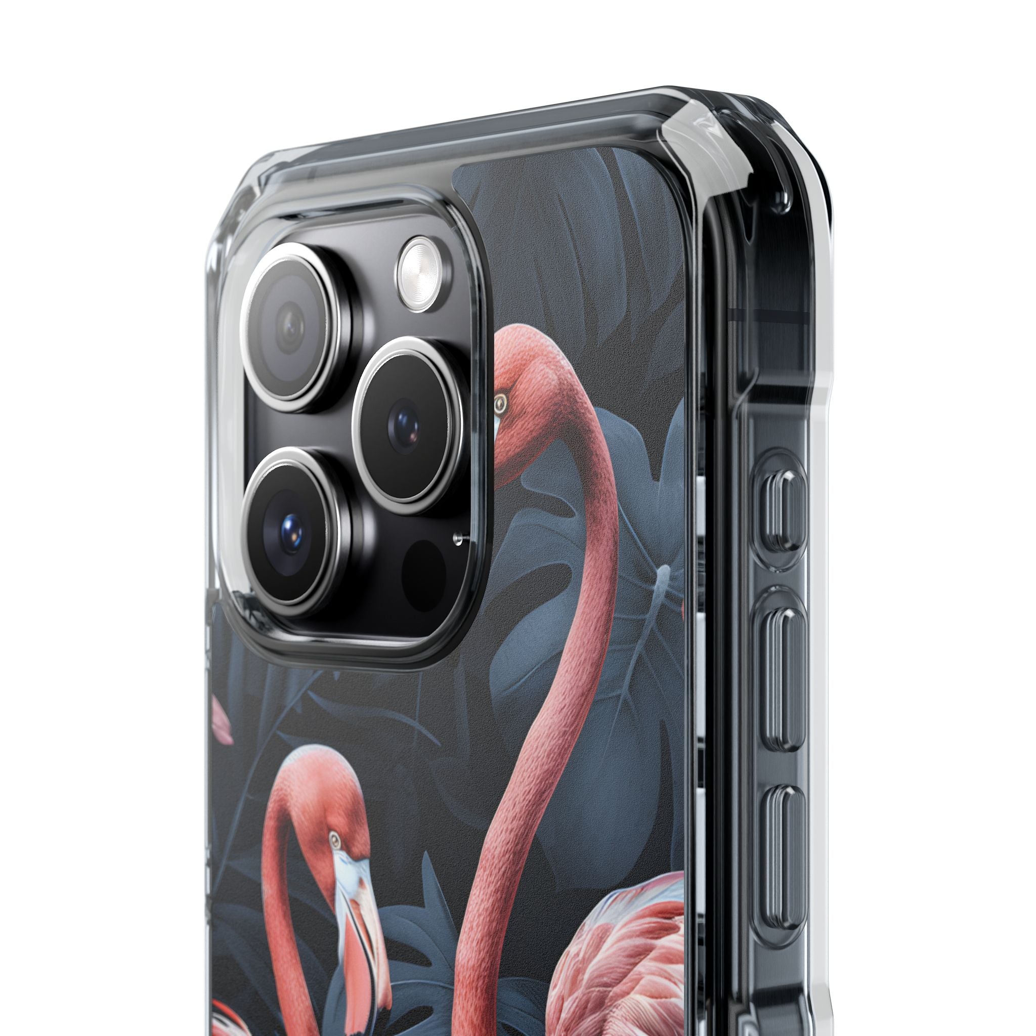 Flamingos Embrace Nature iPhone Case - Impact