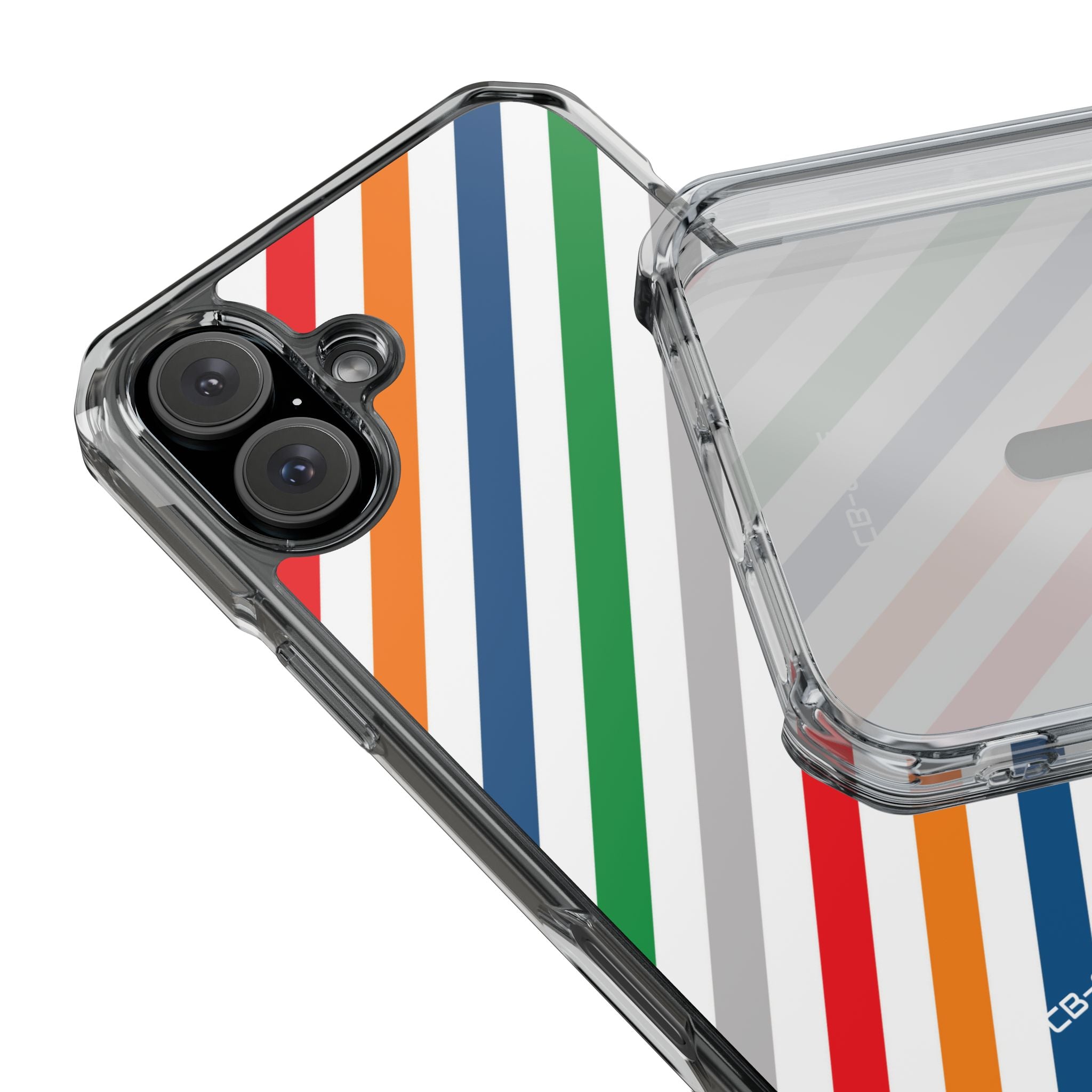 Vibrant Geometric Stripes iPhone Case - Impact