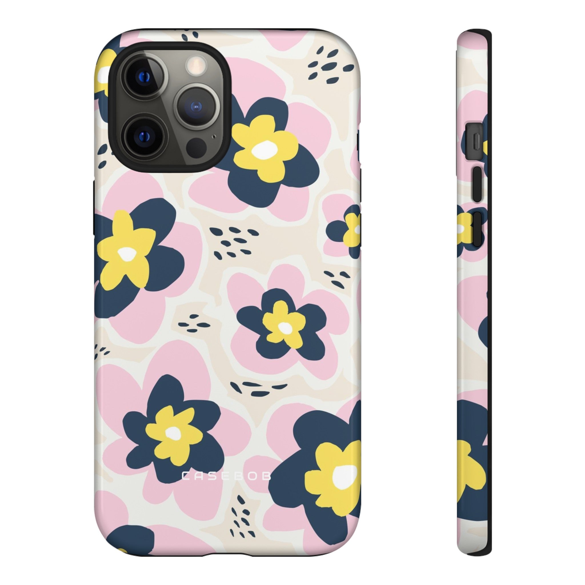 Pink Happy Flower - Protective Phone Case