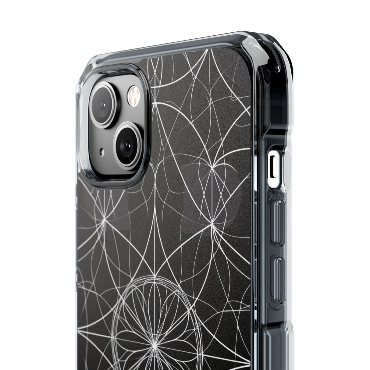 Symmetrische Eleganz – Handyhülle für iPhone (Clear Impact – Magnetisch)