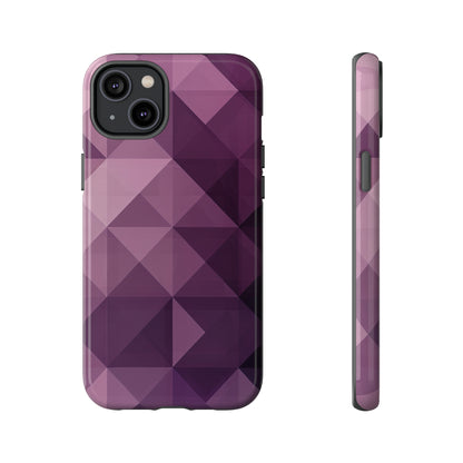 Purple Fade Squares - Protective Phone Case